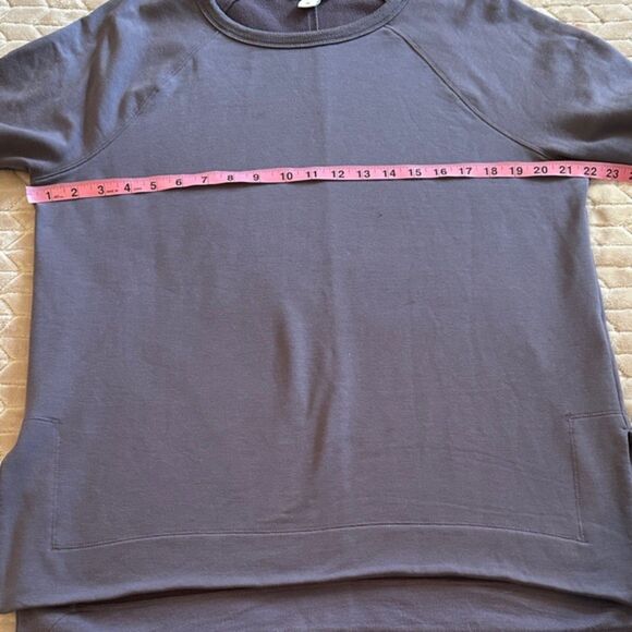 Athleta Coaster Luxe Recover Sweatshirt Oversized Medium Crew Neck Purple Active - Picture 14 of 15